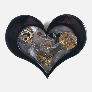 Steampunk Heart: Pure Steampunk Black ($140) 10" x 8"