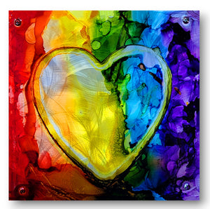Rainbow Heart  ($95) Giclee