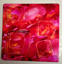Abstracts - pink squares 8" x 8"