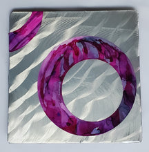 Abstracts - purple/pink circle 8" x 8"