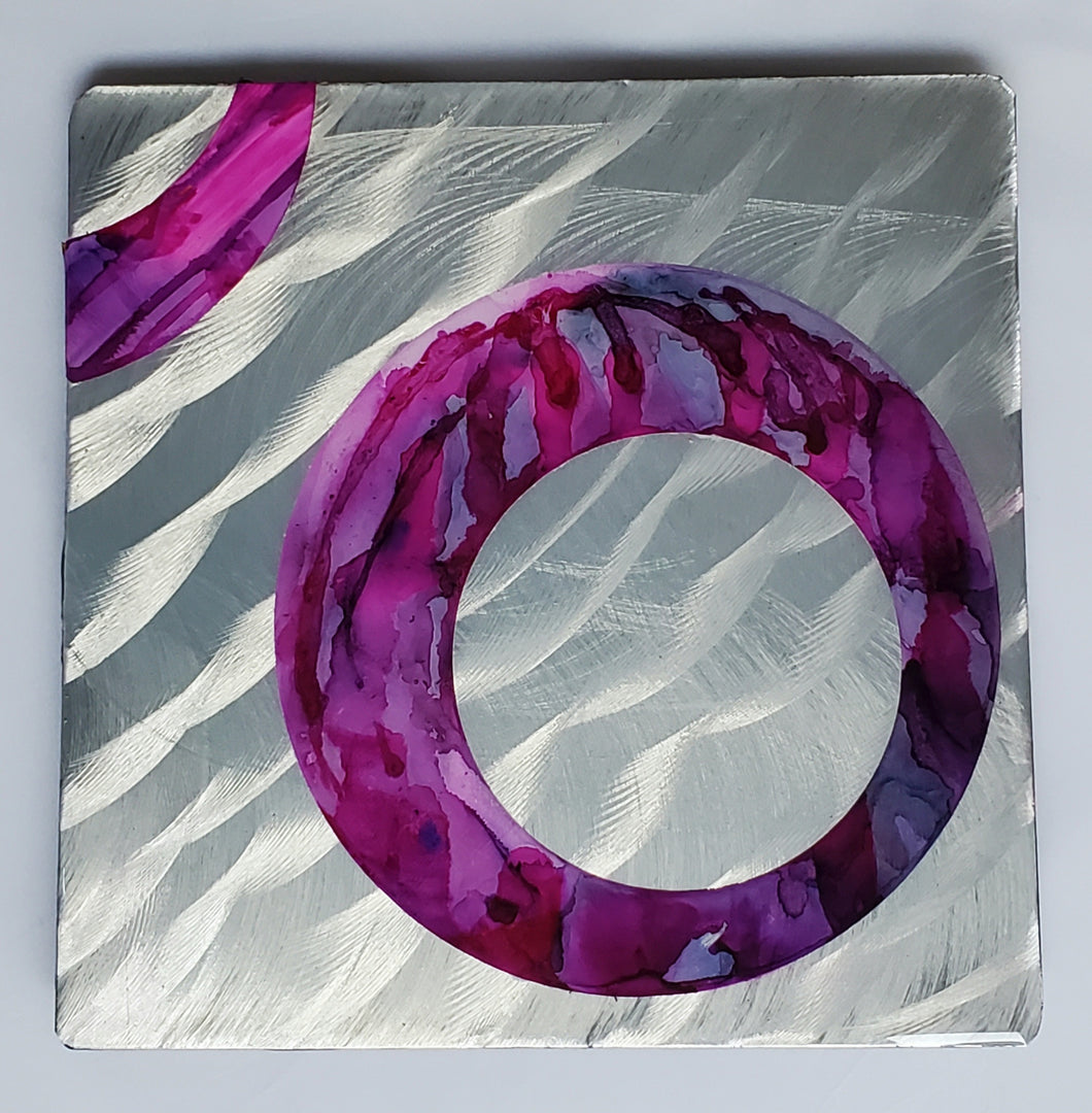 Abstracts - purple/pink circle 8