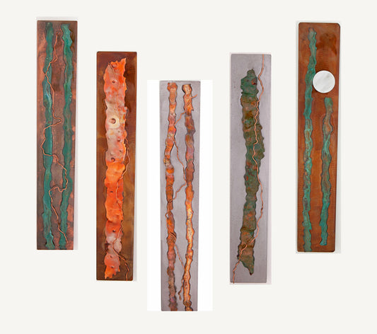 Metal Wall Art: Contemporary Series by Kristen Hoard ($150 each)