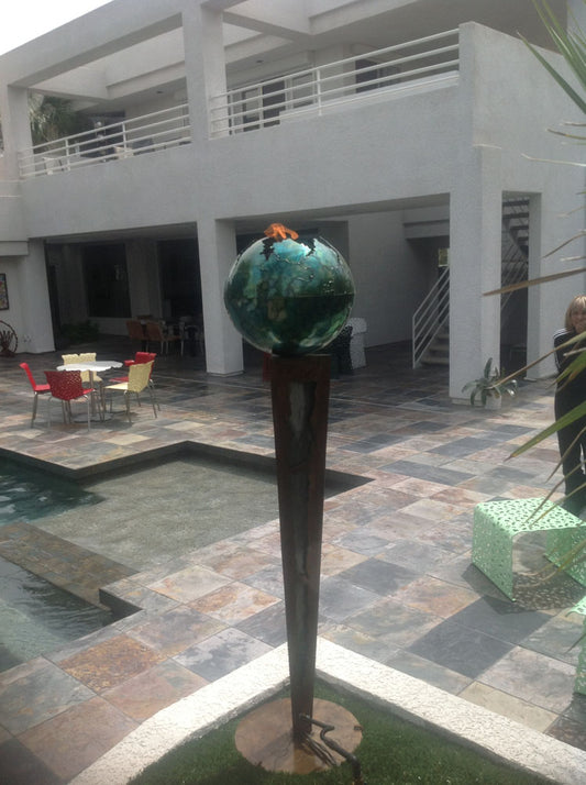 Primordial Tall Firepit Sculpture (Call for Quote)