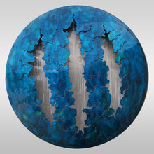 LED Art: Blue Fissures by Kristen Hoard ($900) 23" Diameter