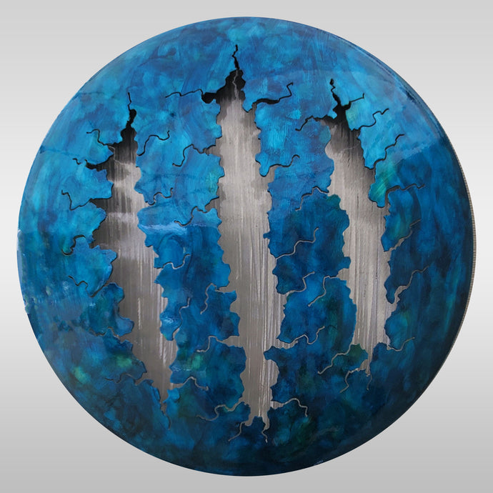 LED Art: Blue Fissures by Kristen Hoard ($900) 23