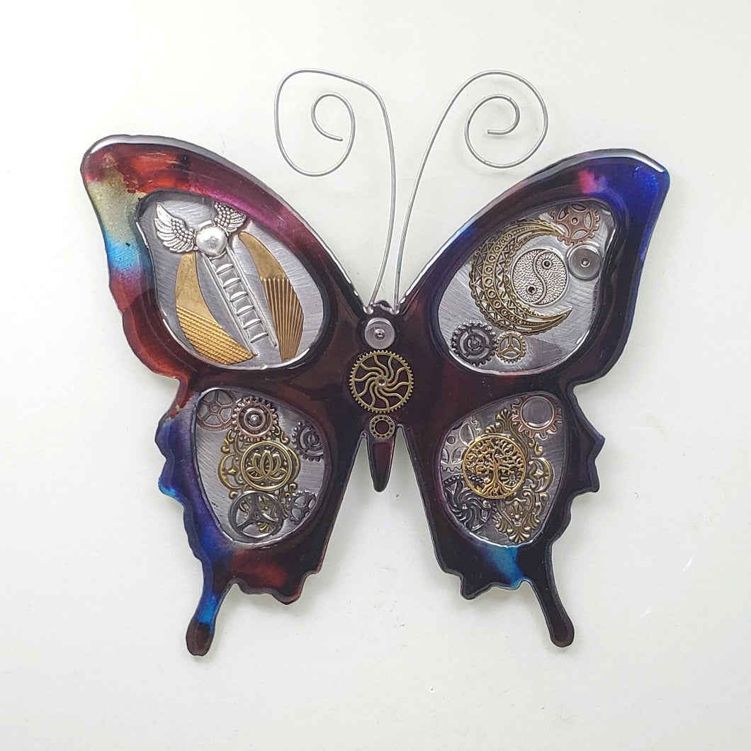 Metal Wall Decor: Steampunk Butterfly Multi ($125) 12