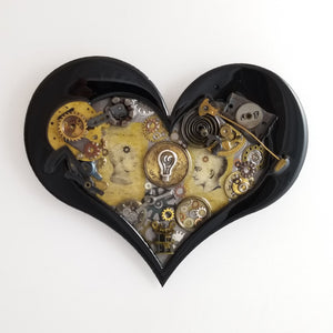 Steampunk Heart: Brainstorming ($140) 10" x 8"