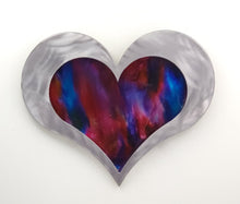 12" Resin Heart Blues/Pinks ($150) SOLD