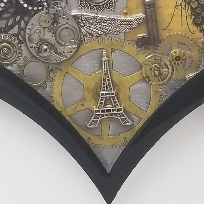 Steampunk Heart: Paris Peacock ($140) SOLD order a similar one!
