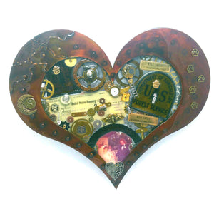 18 x 16 steampunk heart